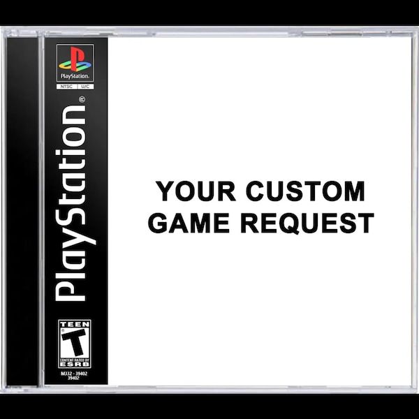 CUSTOM Request PS1 Single Disc Case Reproduction