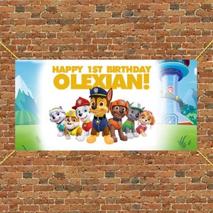 Birthday Patrol Birthday Banner, Digital Download