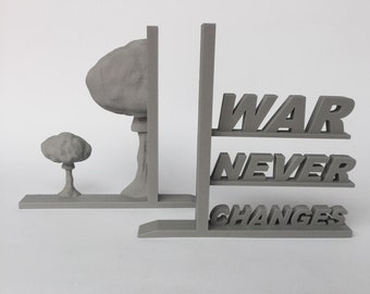 Fallout book ends| 3D printed decor| Book lovers gift| 2 years anniversary gifts for boyfriend