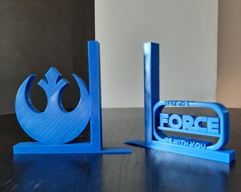 Star Wars book ends, Rebel bookends, 3D printed decor, Book lovers gift