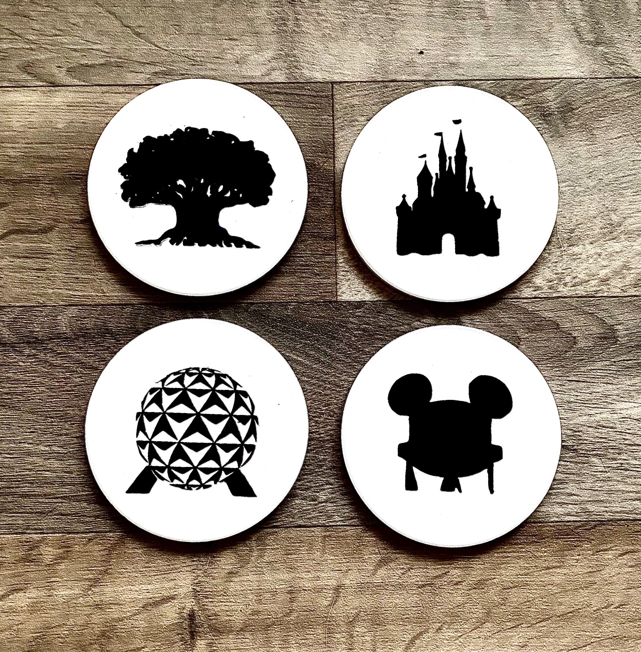 Disney coasters Coasters Drinking coasters Wedding Gift Etsy