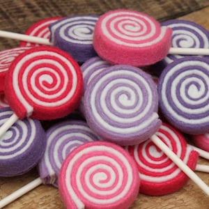 Pretend Play Felt Food Lollipop