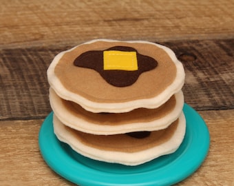 Felt Food Play Pancake, Pretend Play Food, Breakfast, Toy Kitchen Foods, Kids Toy, Play Restaurant, Educational Toy, Imagination Play