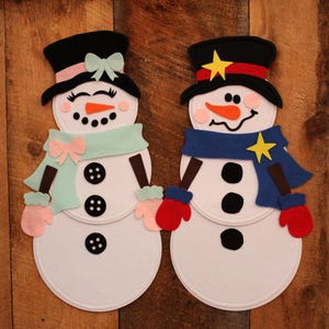 Felt Dress Up Snowman, Snowman Activity for Kids, Build an Indoor Snowman, DIY Felt Snowman