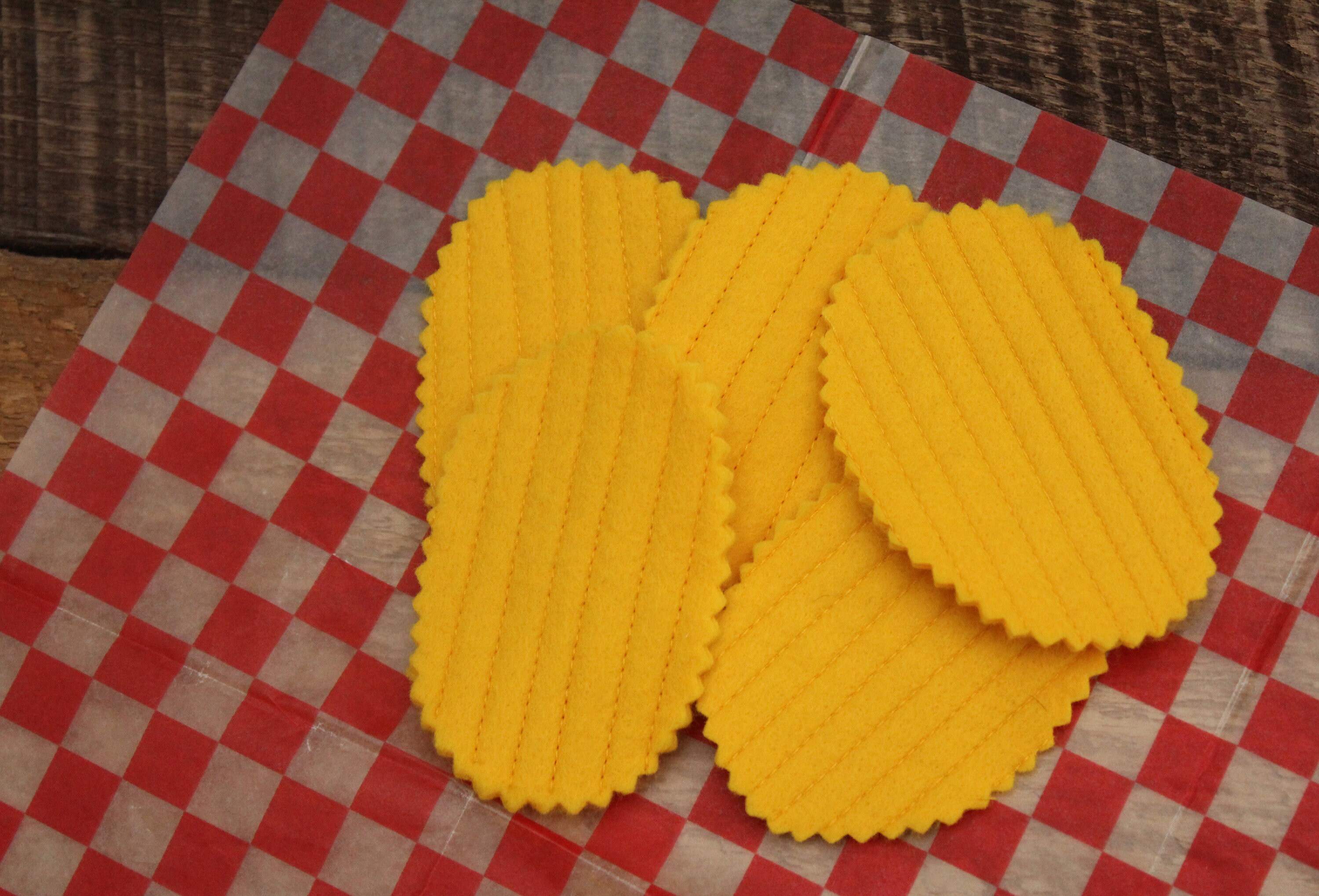Felt Food Play Potato Chips Set of 5 Pretend Play Food Toy Etsy