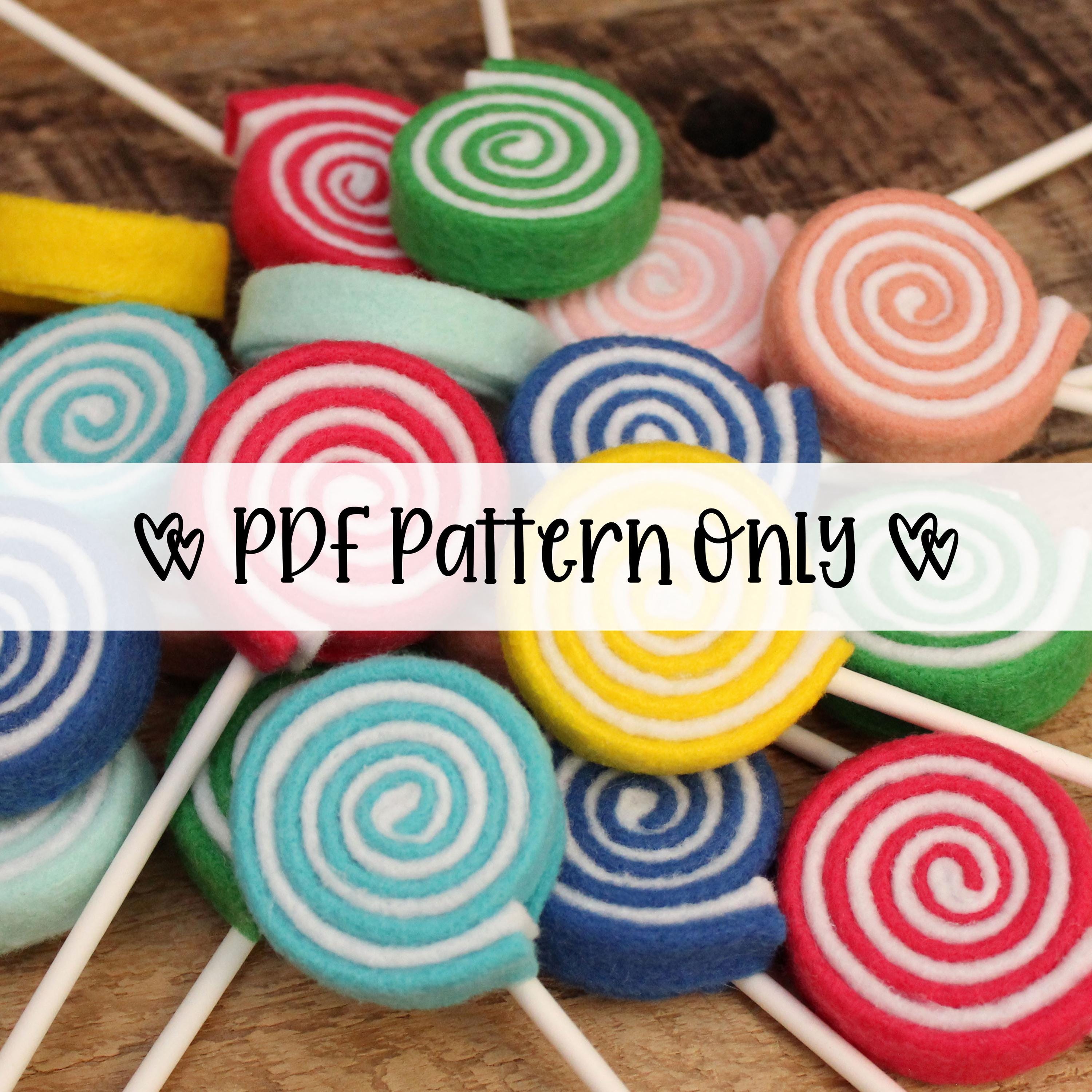 Felt Lollipop PDF Pattern: DIY Play Food (Digital Download)