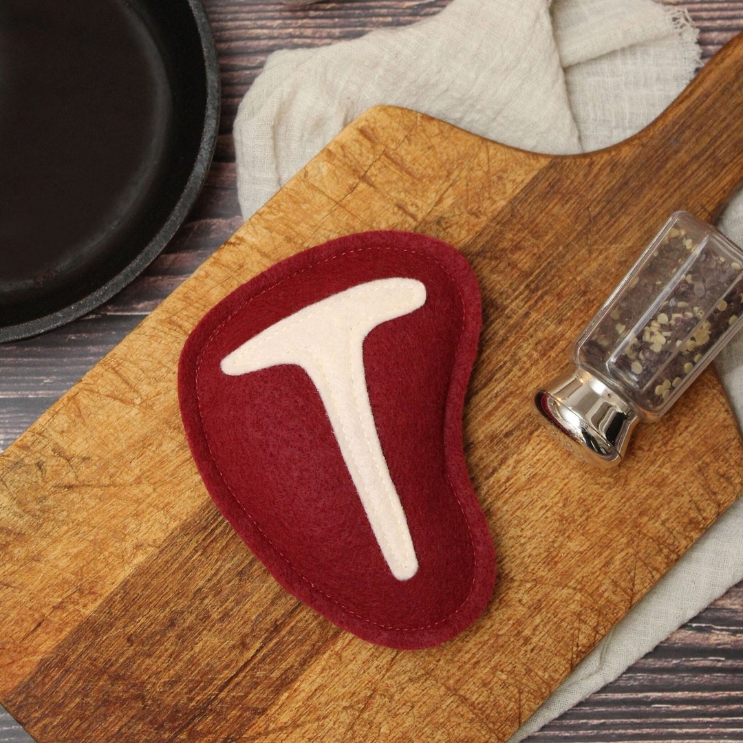 Felt Play Food Steak, Felt Food Meat for Pretend Play, Toy Kitchen Foods Etsy