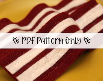 DIY Felt Bacon Pattern: Realistic Play Food Tutorial (PDF Download)