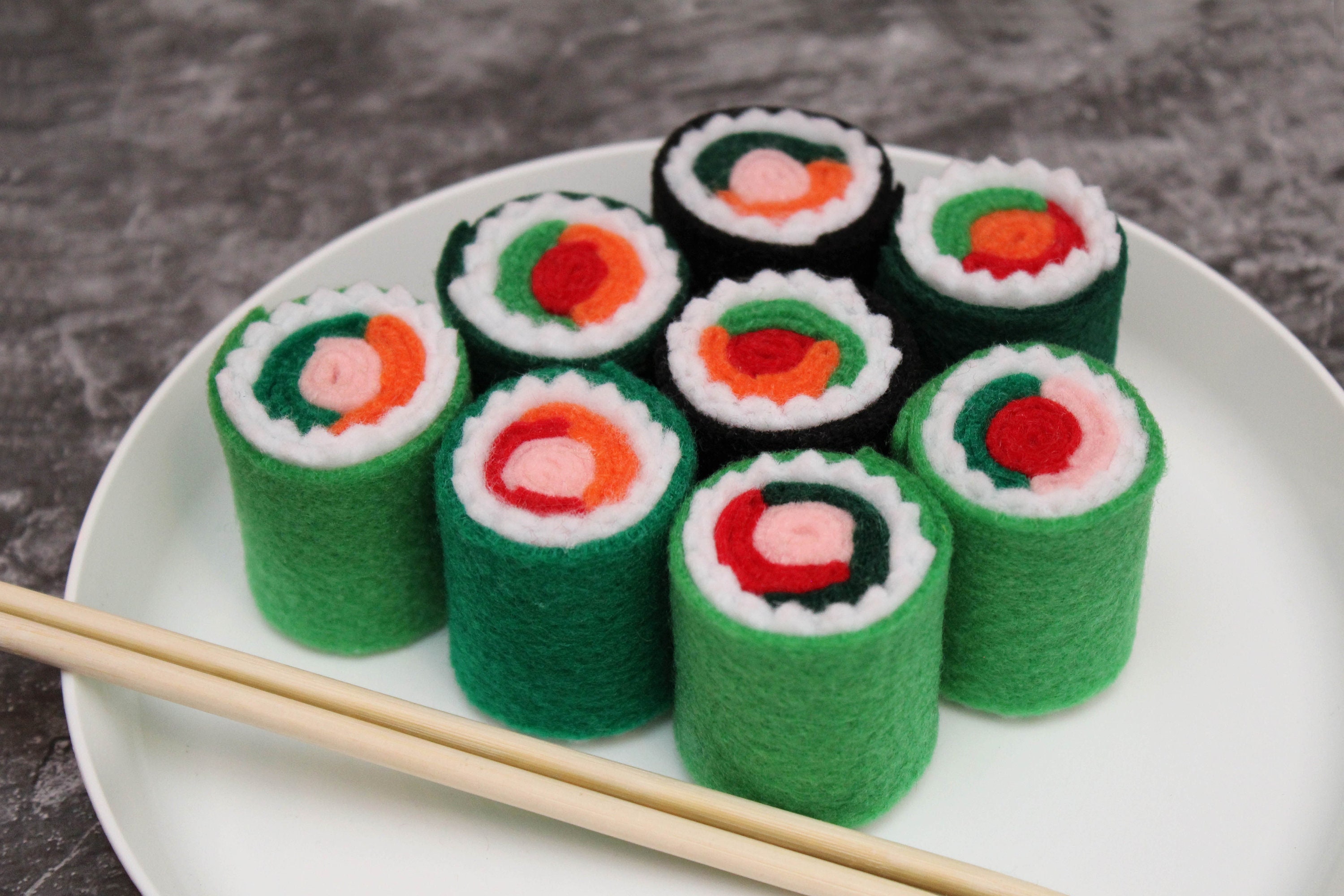 Felt Food Play Sushi Set, set of 4