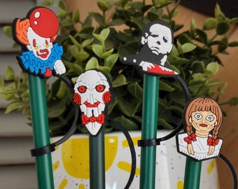 Toppers de palha de Halloween | Halloween | Personalização | capa de palha