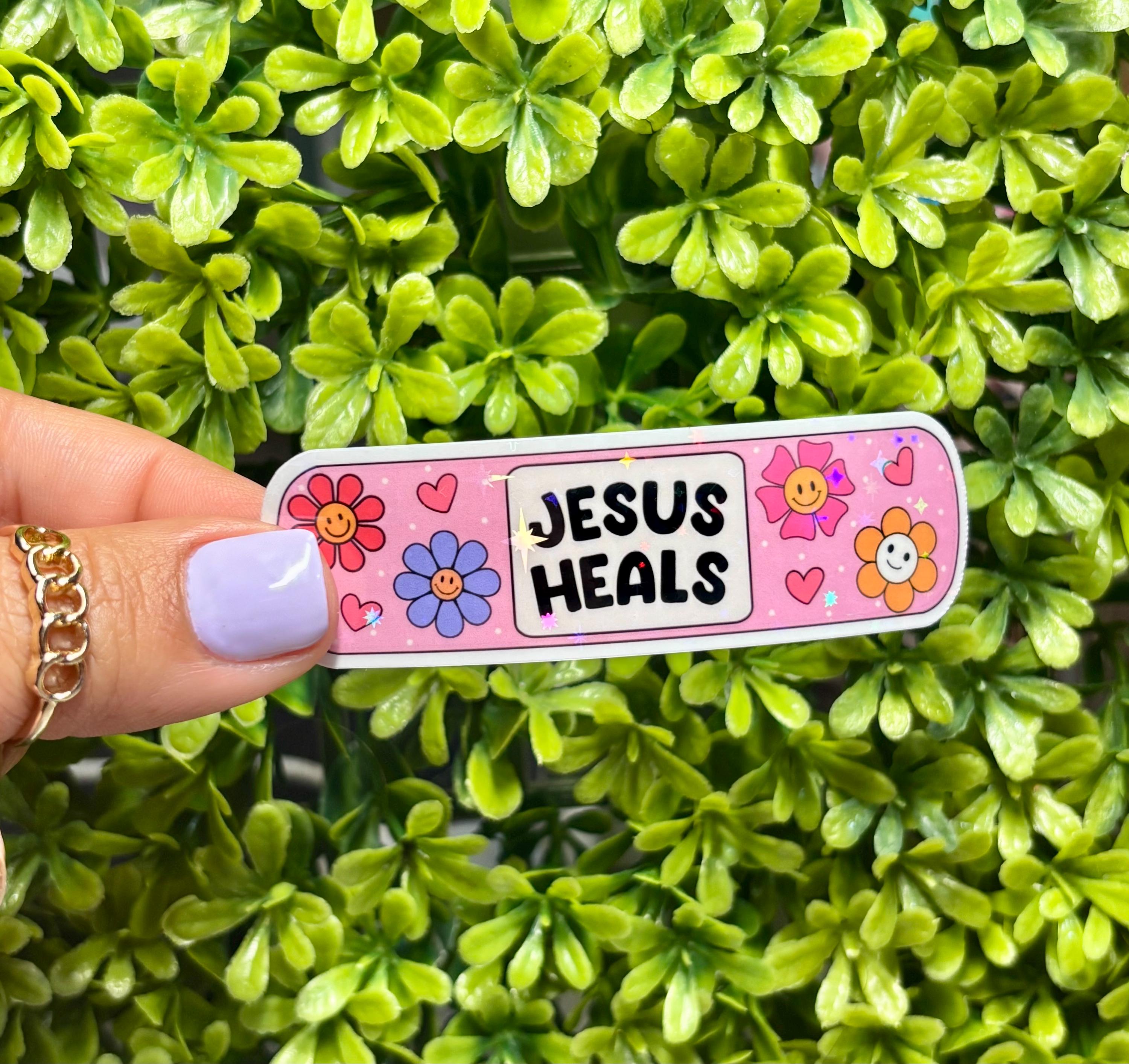 Jesus Heals Sticker