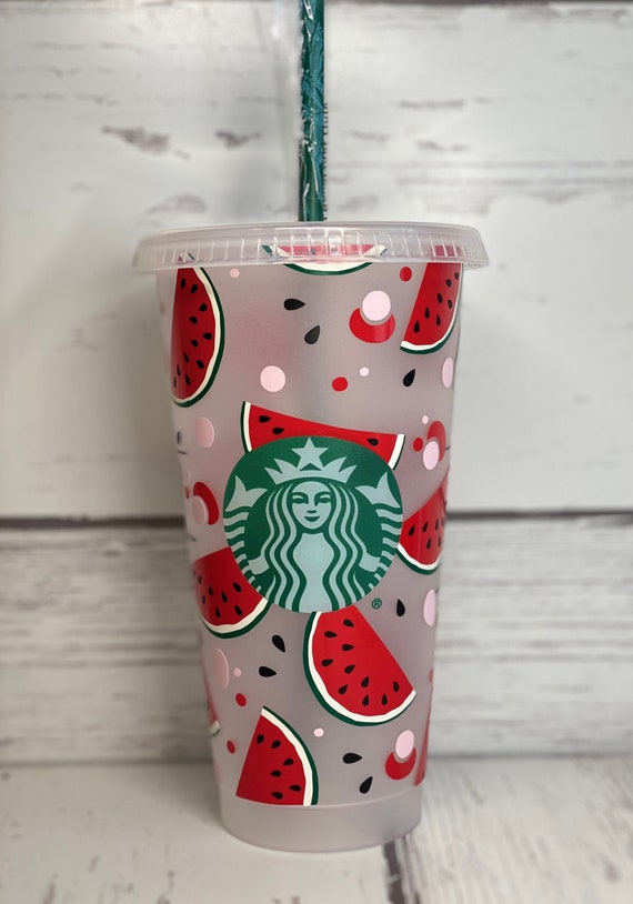 Customized Starbucks Cup  Watermelon Summer Cup Personalized Cups
