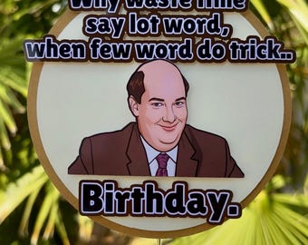 The Office Inspired Cake Topper | Funny Birthday | Cake Topper |