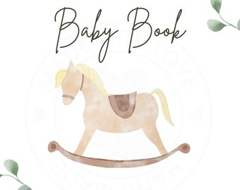 Baby book - baby milestone book- baby journal- baby printable book