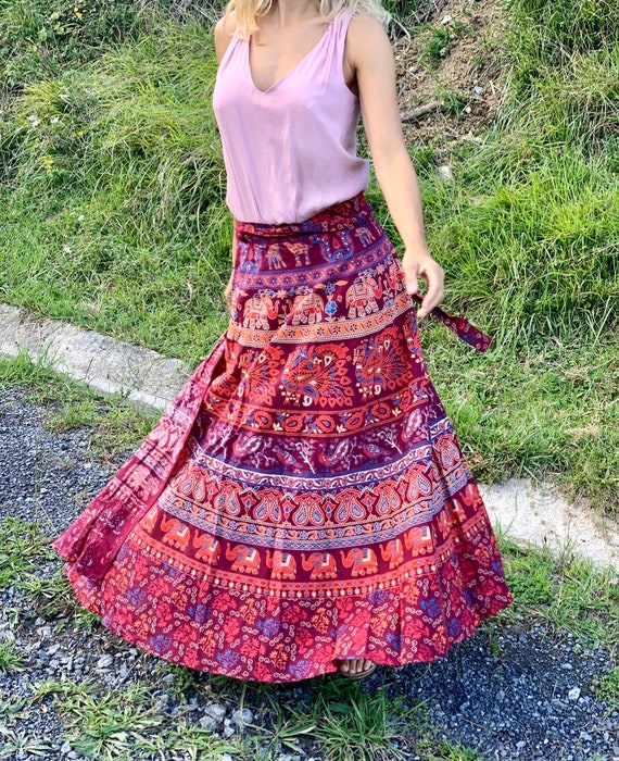 hippy wrap skirt