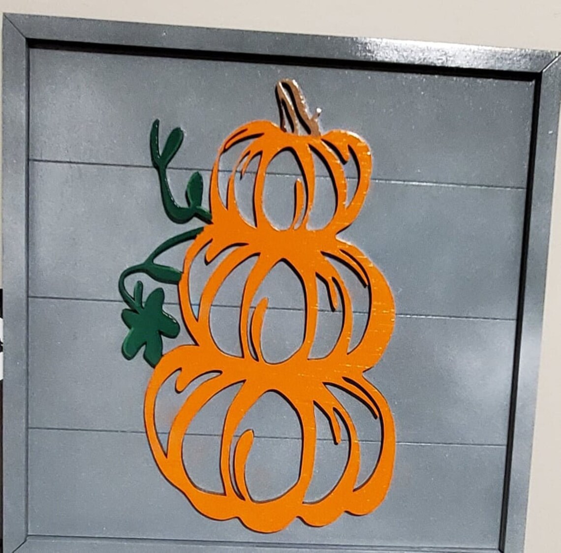 Framed Pumpkin laser cut Halloween pictures fall decor Etsy