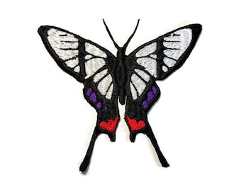 Butterfly large iron-on patch. Insects  patches.