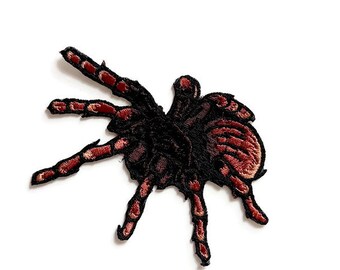 Écusson araignée, écusson gothique, écusson punk minimaliste, écusson de veste, grand écusson thermocollant