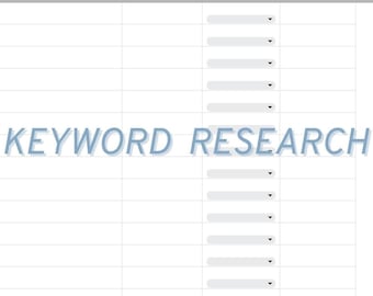 Plantilla de investigación de palabras clave SEO 2025