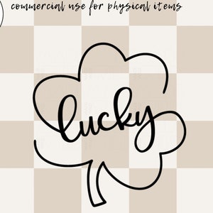 SVG chanceux | St Patricks Day Svg | Shamrock SVG | Clover SVG | St. Patty’s Day Svg | Svg irlandais | Se sentir chanceux Svg | Trèfle à quatre feuilles Svg