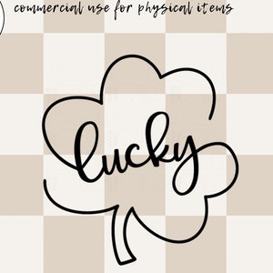 Lucky SVG | St Patricks Day Svg | Shamrock SVG | Clover SVG | St. Patty's Day Svg | Irish Svg | Feeling Lucky Svg | Four Leaf Clover Svg