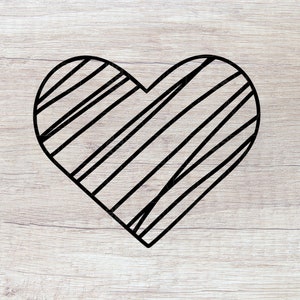 Striped Heart SVG | Valentine&#39;s Day SVG | Heart SVG | Striped Heart png | Valentine&#39;s Day png | Svg Designs | Svg Files For Cricut | Svg