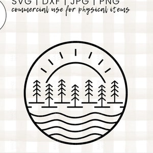 Lake Life Svg | Forest Scene SVG | Camping SVG | Nature SVG | Tree Svg | Adventure Svg | Forest Silhouette | Outdoors Svg | Vacation Svg