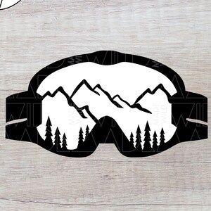 Snow Goggles SVG | Mountain Svg | Ski Goggles SVG | Winter SVG | Snowboard Goggles Svg | Snow Day Svg | Christmas Svg | Holiday Svg | Snow