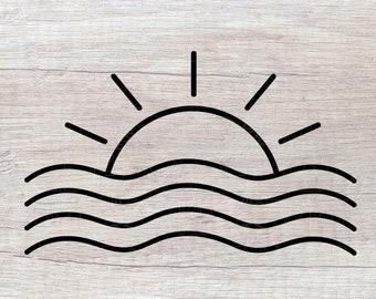 Half sun svg | Etsy