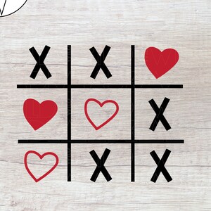 Valentine SVG | Valentines Day SVG | Heart Svg | Love SVG | Tic Tac Toe Svg | Valentines Svg Files | Valentines Day Svg Files | Love Svg