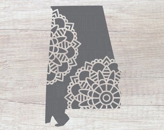 Download Alabama Mandala Svg Etsy