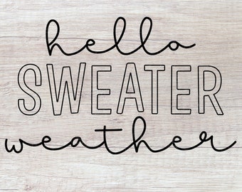 pumpkin quote rustic Sihouette JPEG Cricut PNG SVG thanksgiving t shirt svg htv brush cursive lettering Sweater Weather Cut File