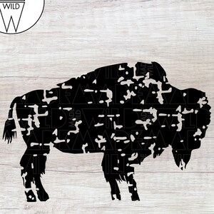 Bison SVG | Buffalo SVG | Bison Clipart | Bison Silhouette | Bison | Cut File SVG | Svg Files For Cricut | Svg Files | Svg File | Bison Dxf