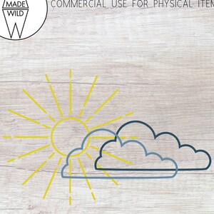 Sonnenschein SVG | Sonne SVG | Sonne Clipart | Sonne Vektor | Sun Cut Datei | Wolken SVG | Wolke Clipart | Wolke Herz | Wolke Vektor | Cloud-Cut-Datei