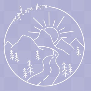 Explore More Mountain Adventure SVG PNG, Nature Clipart (Digital Download)