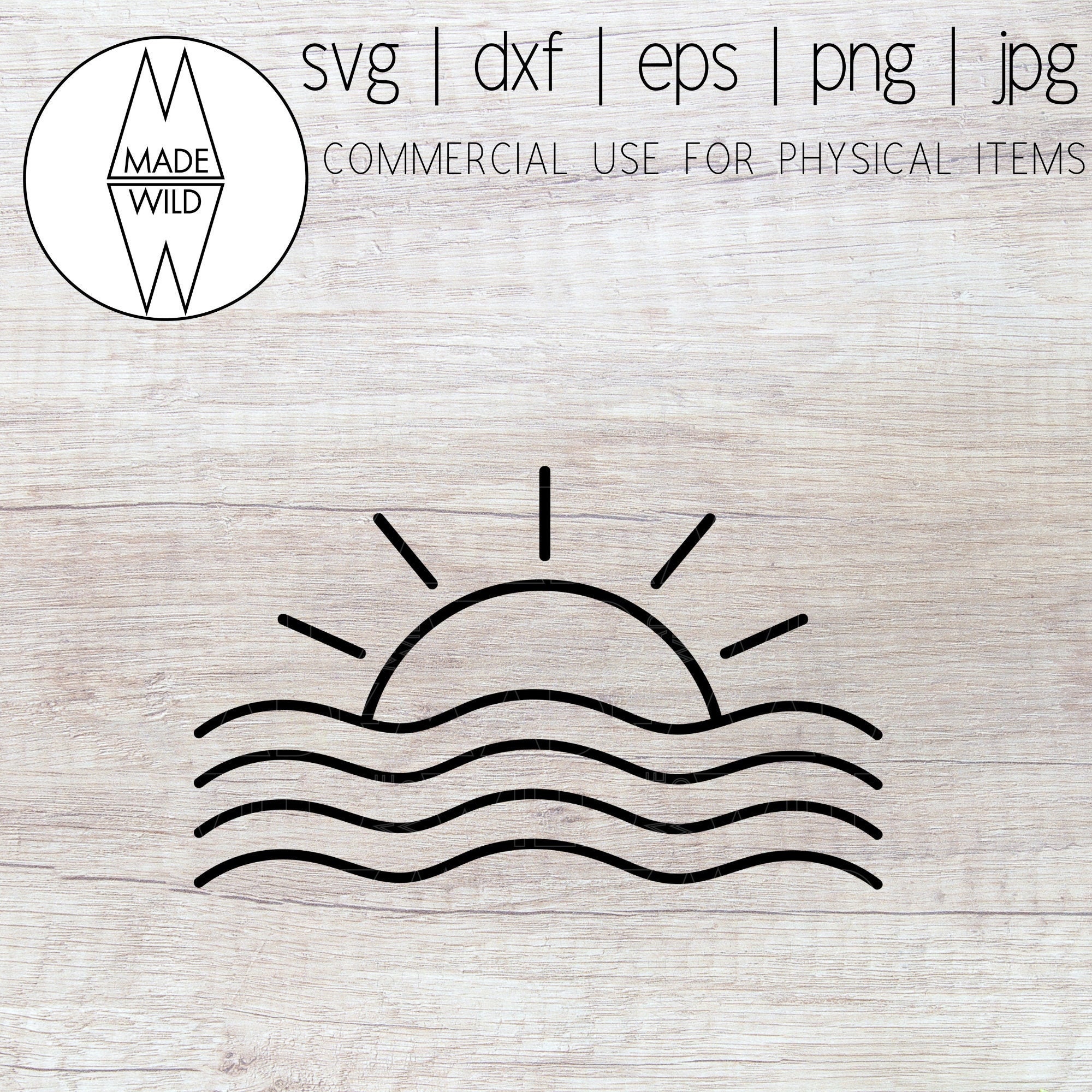 Download Sunshine Svg Ocean Svg Sun And Seas Cut File Sunshine Etsy