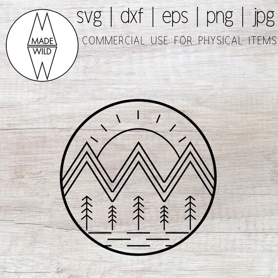 Free Free 180 Cricut Mountain Scene Svg SVG PNG EPS DXF File