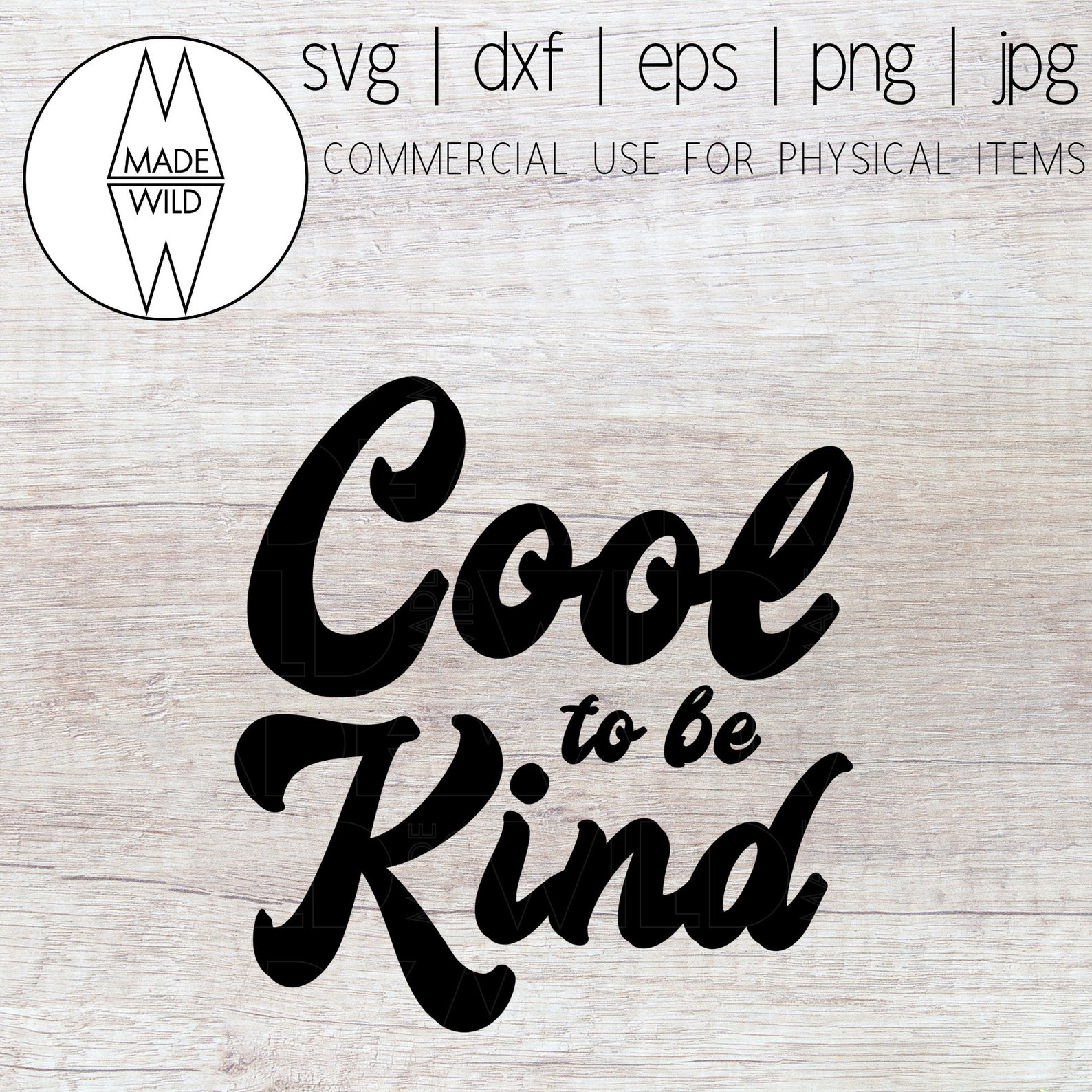 Cool to Be Kind SVG Kind SVG Kindness is Cool SVG | Etsy