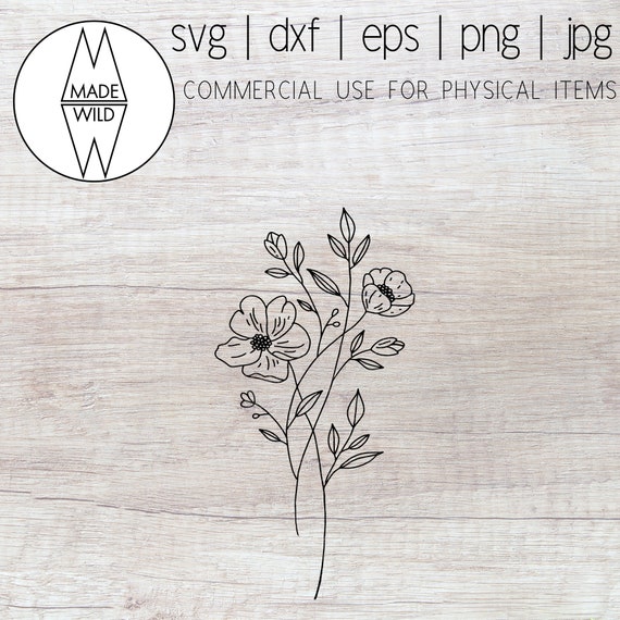 Download Hand Drawn Flower Vector Svg Files
