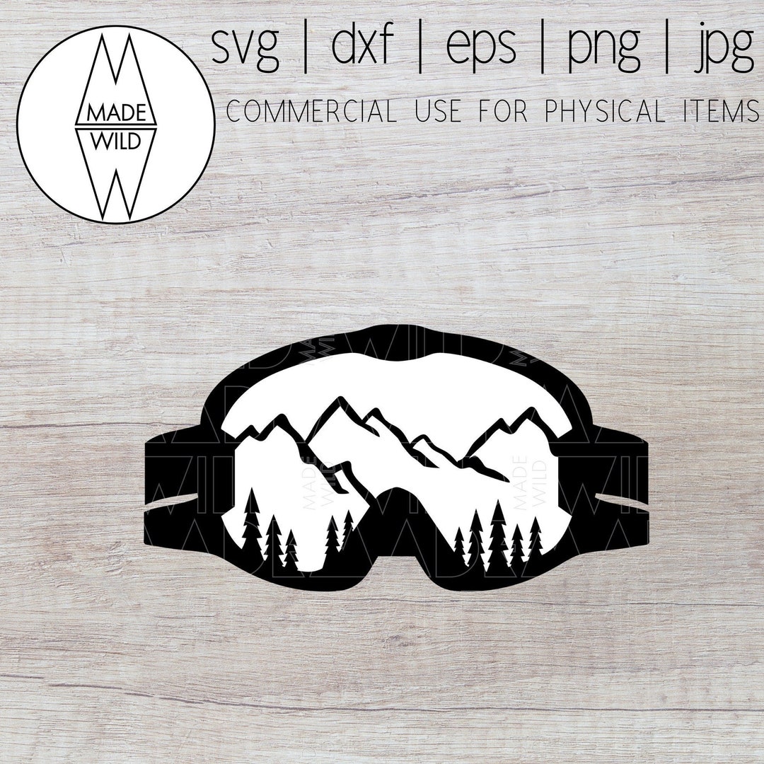 Snow Goggles SVG Mountain Svg Ski Goggles SVG Winter SVG - Etsy