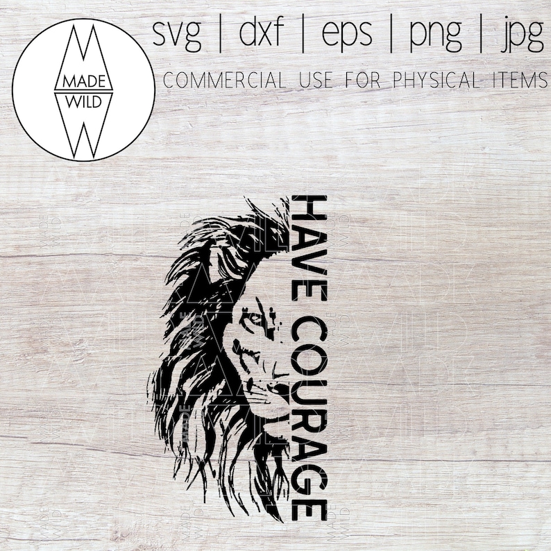 Download Lion Head SVG Courage SVG Lion SVG Lion King Svg Lion | Etsy