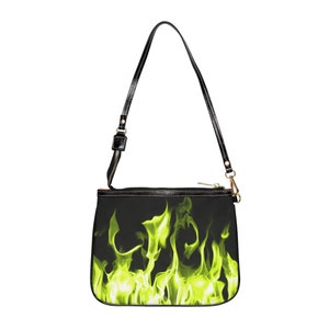 Yellow Flames Small Shoulder Bag