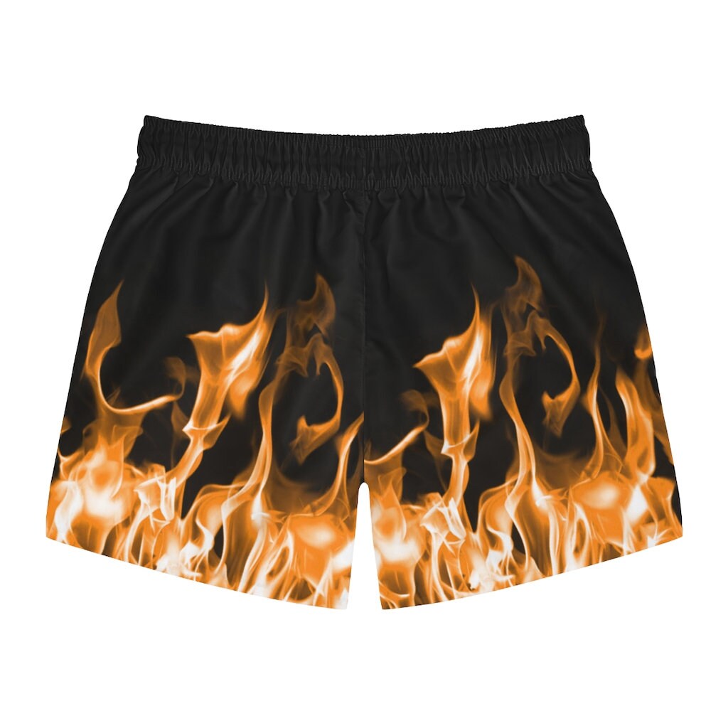 flame swim trunks