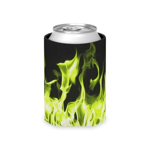 Yellow Flames Can Cooler