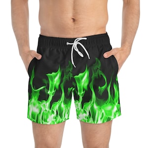 Green Flame-zwembroek
