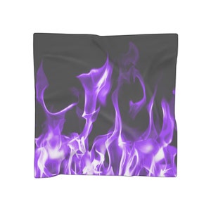 Purple Flames Scarf