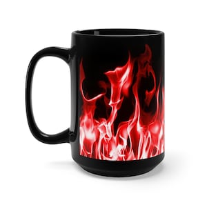 Red Flames Becher 15oz