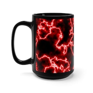 Red Lightning Mug 15oz