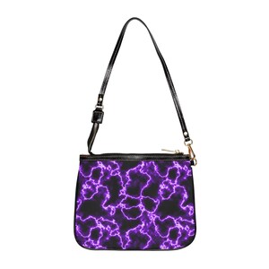Purple Lightning Small Shoulder Bag