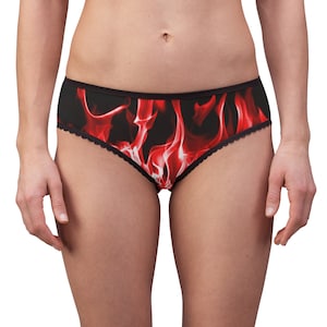 Red Flames Women&#39;s Briefs
